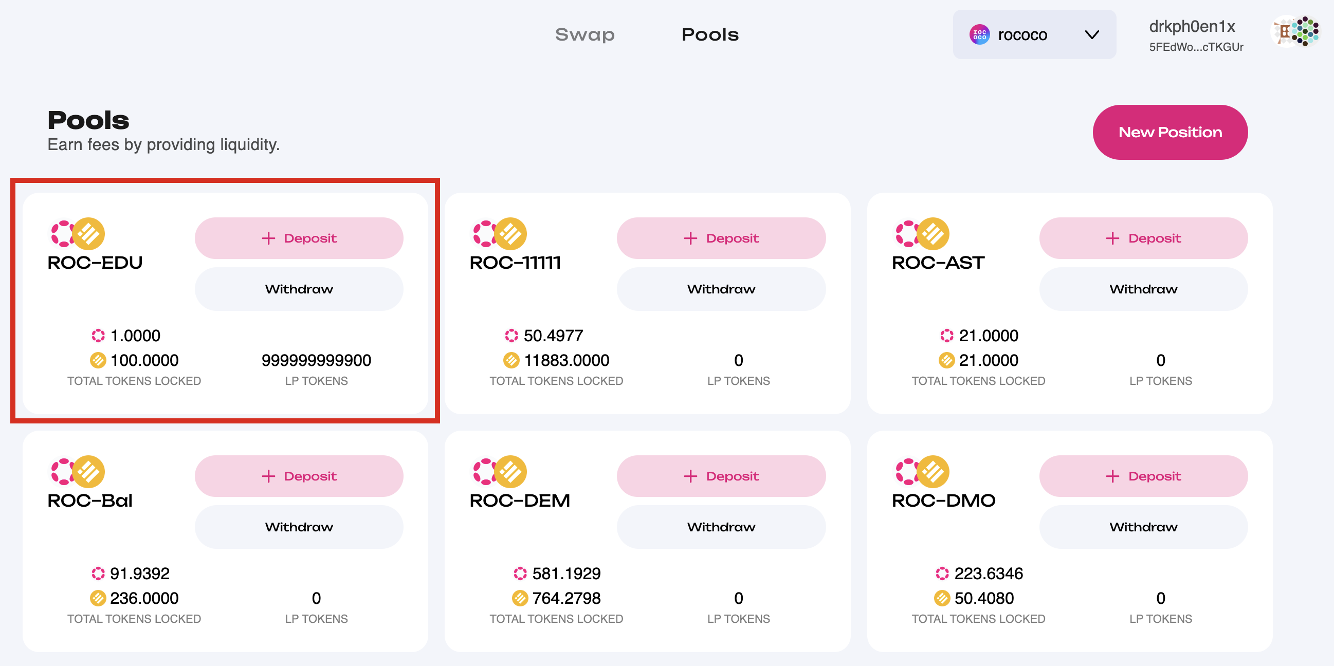 Liquidity Pool Example